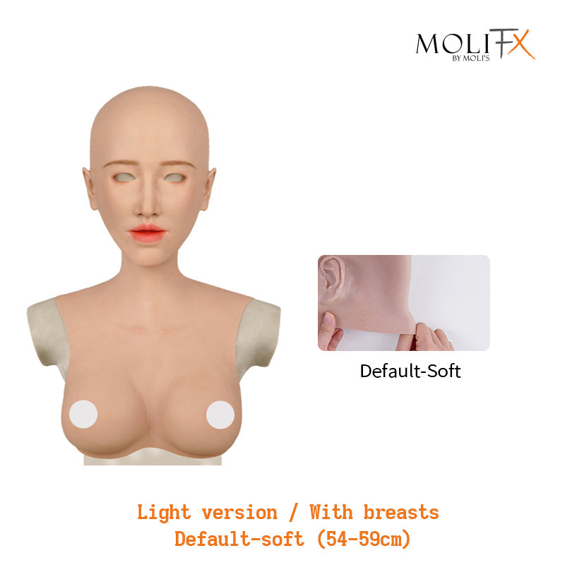 MoliFX | “Linglong” Ningzhi Makeup | The Oriental Beauty Female Mask with Breasts C Cup X04 - InTheMask by Moli's