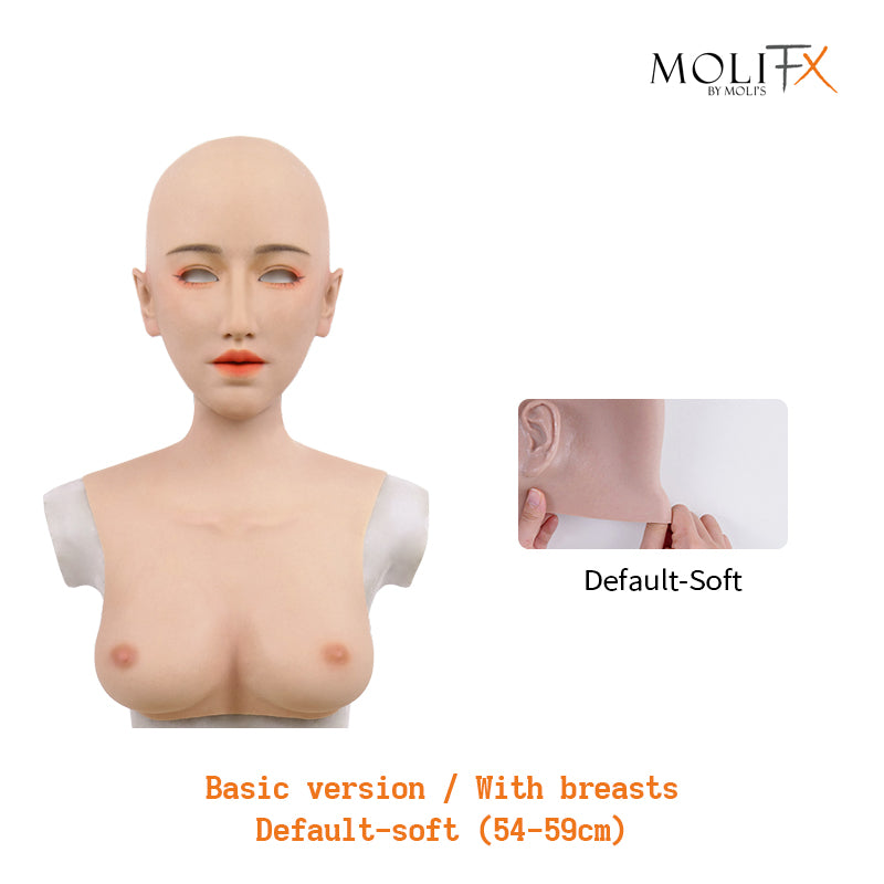MoliFX | “Linglong” Taoyao Makeup | The Oriental Beauty Female Mask with Breasts C Cup X04C - InTheMask by Moli's