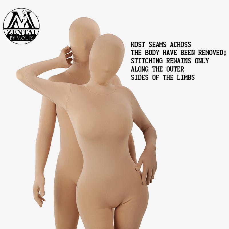 InTheMask by MOLIS Ultra Thick Series 2nd Gen 12800D Seam-Reduced Zentai suit for kigurumi with heavy, durable fabric.