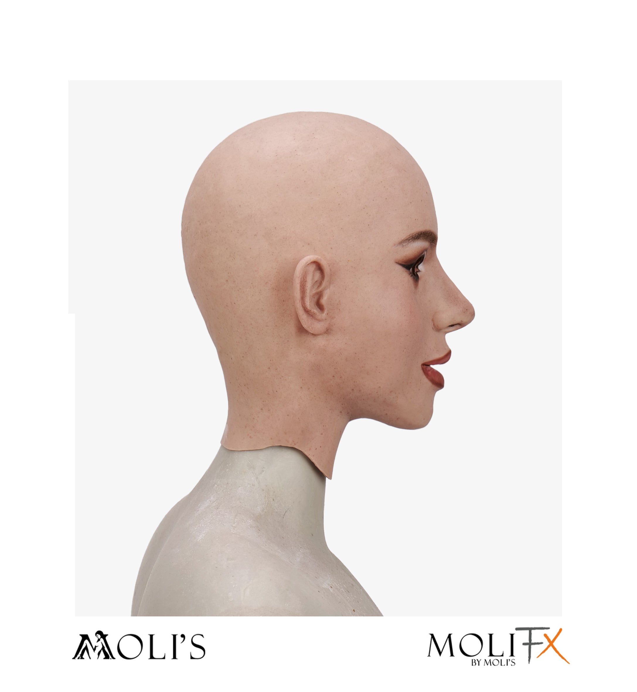 Amelia "Soho Makeup" SFX-Level Silicone Female Mask by MoliFX