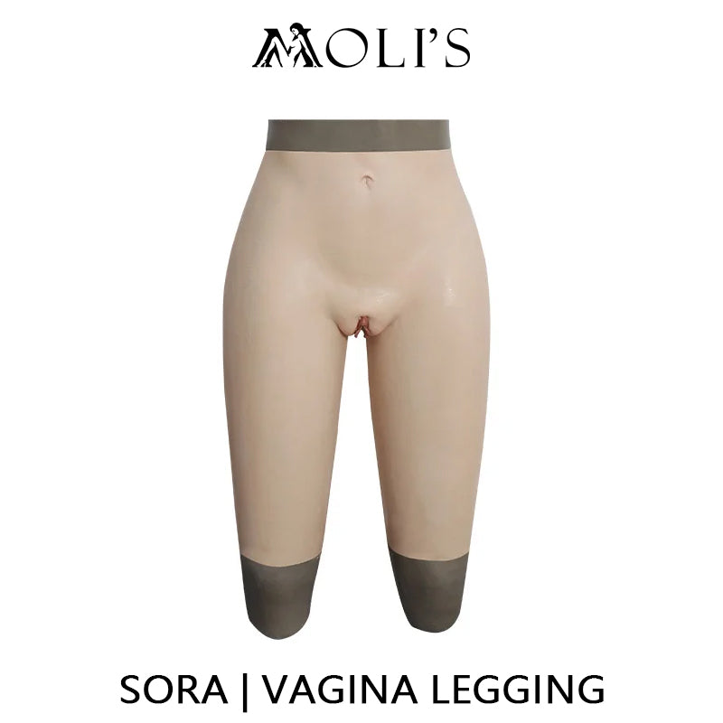 "Sora" Prosthetic Silicone Female Vagina Pant Penetable(Mid Length Version) - InTheMask by Moli's