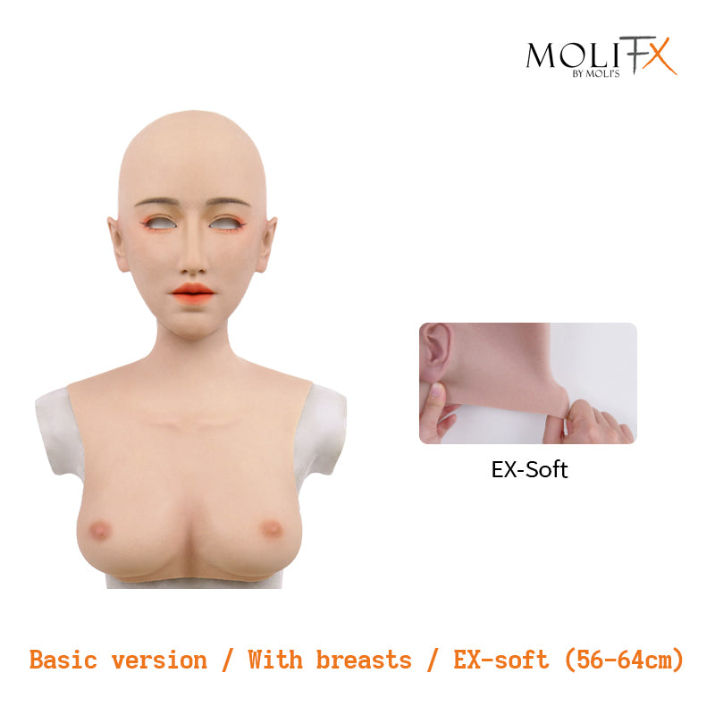 MoliFX | “Linglong” Taoyao Makeup | The Oriental Beauty Female Mask with Breasts C Cup X04C - InTheMask by Moli's