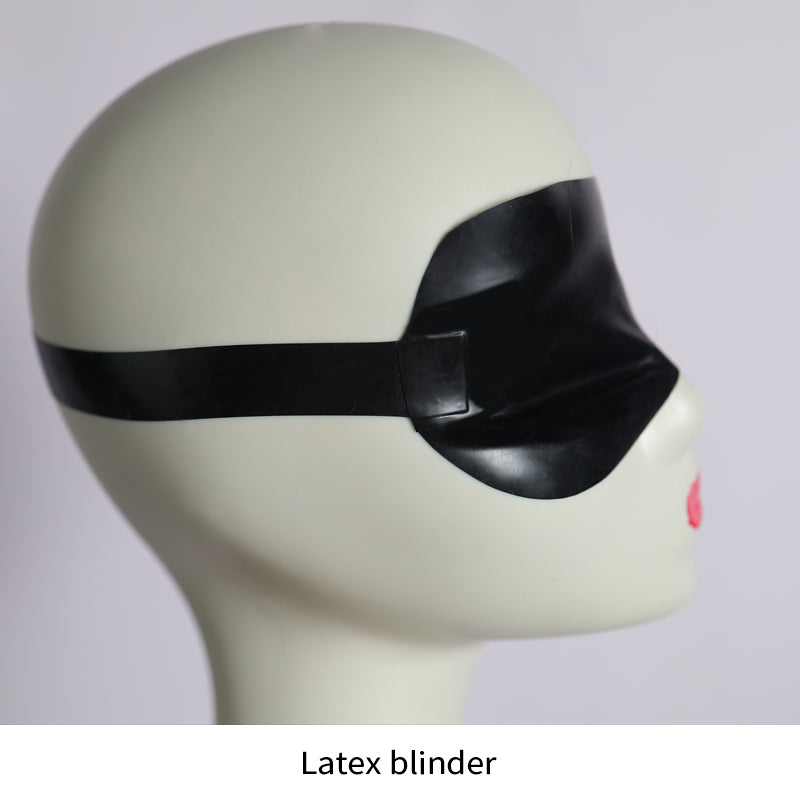 Six-piece value pack of NEOGAN Latex Series suits by InTheMask by MOLIS, featuring black latex material with various suit styles.