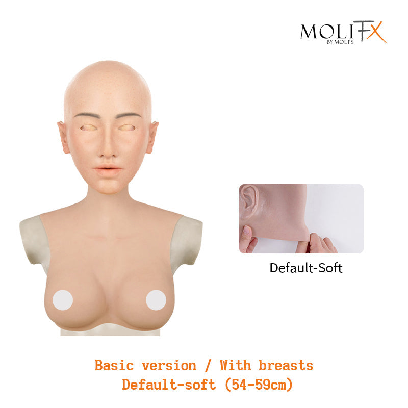 MoliFX | “Linglong” Ningzhi Makeup | The Oriental Beauty Female Mask with Breasts C Cup X04 - InTheMask by Moli's