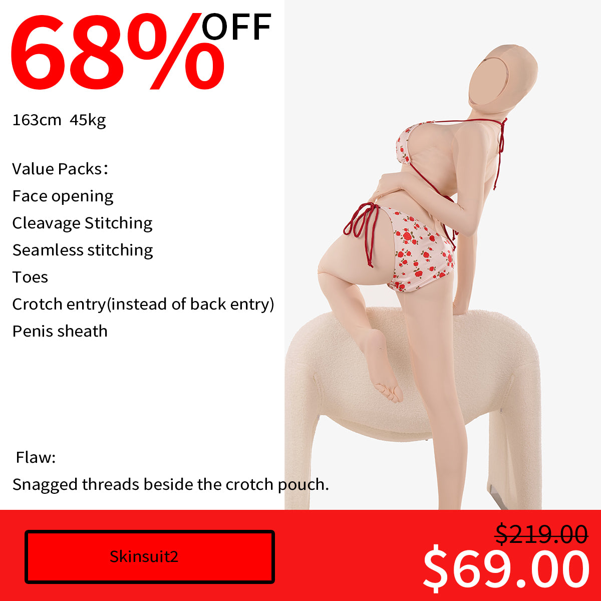 【Flash Sales 68%OFF】Multiple Full-Coverage Bodysuit Moli's Zentai