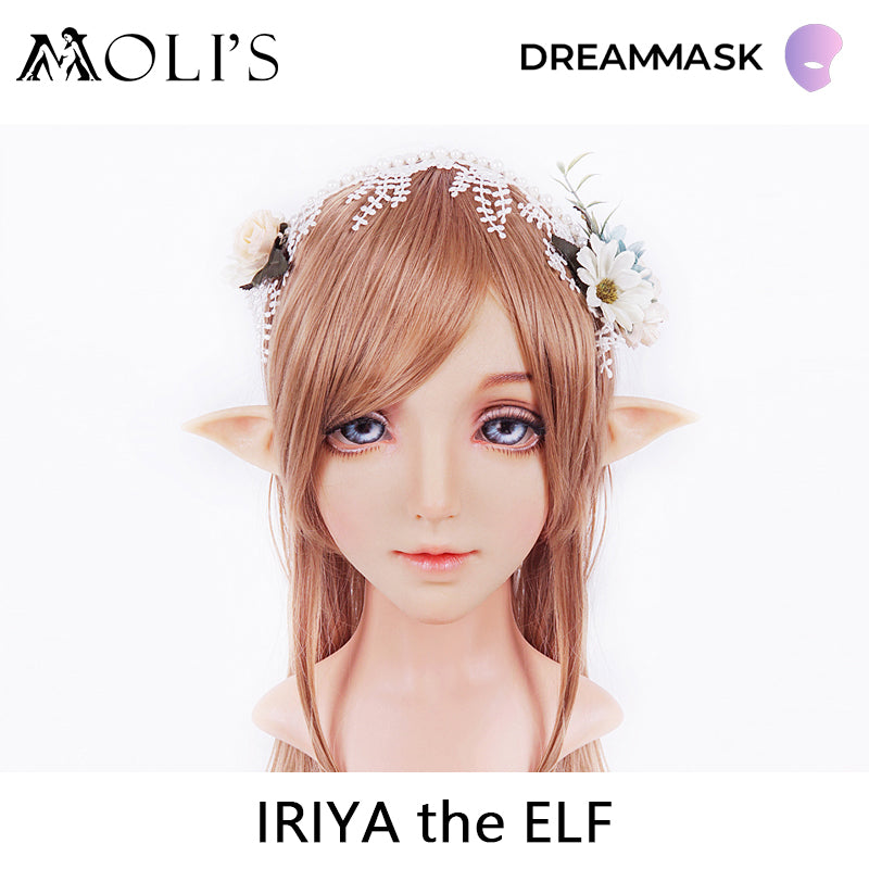 "Iriya" The Elf Silicone Female Mask | Ears Changable