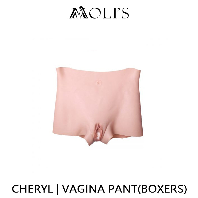 CherylProsthetic Silicone Female Vagina Pant Penetrable with Tube