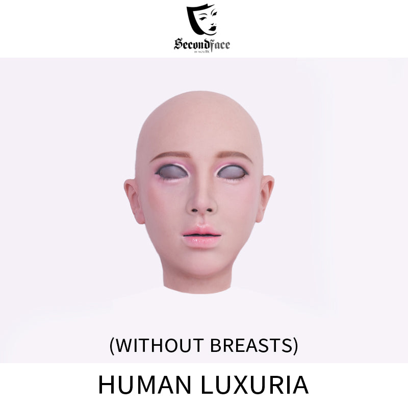 SecondFace by MoliFX | "Luxuria" Human Makeup The Female Mask Without Breasts F01
