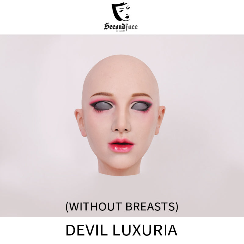 SecondFace by MoliFX | "Luxuria" Devil Makeup The Female Mask Without Breasts F01