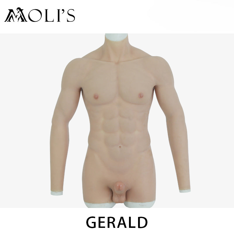 Gerald | FtM Silicone Muscle Bodysuit with Realistic Penis