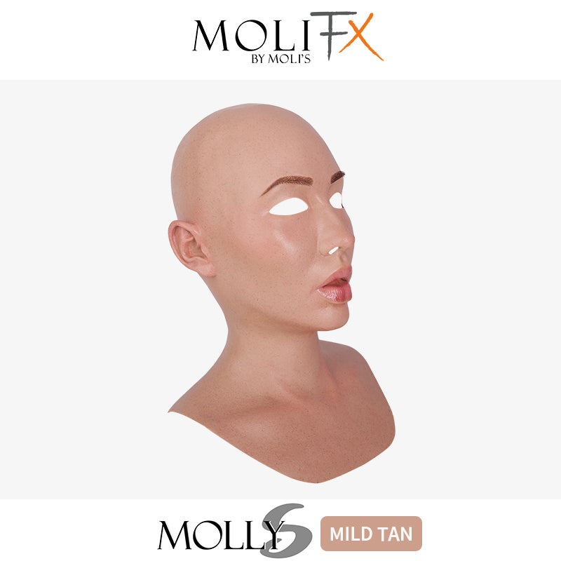 MoliFX | Molly S Mild-tan Complexion Silicone Female Mask SFX Class X02D
