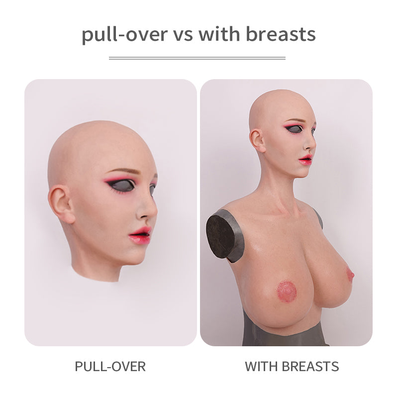 SecondFace by MoliFX | "Luxuria" Devil Makeup The Female Mask with I Cup Breasts F01