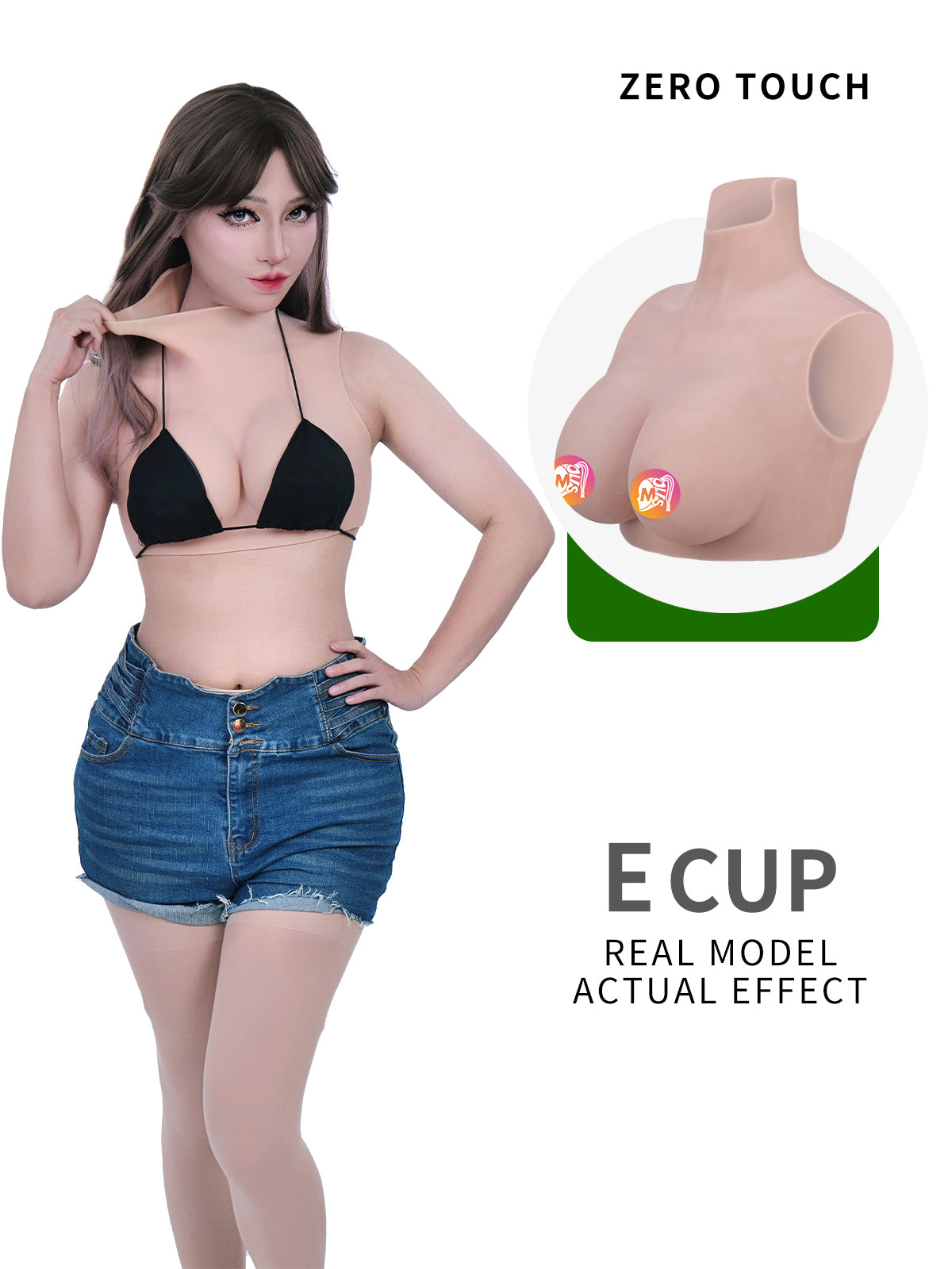 ZERO TOUCH 2 | E Cup Silicone Breastplate for Crossdressers