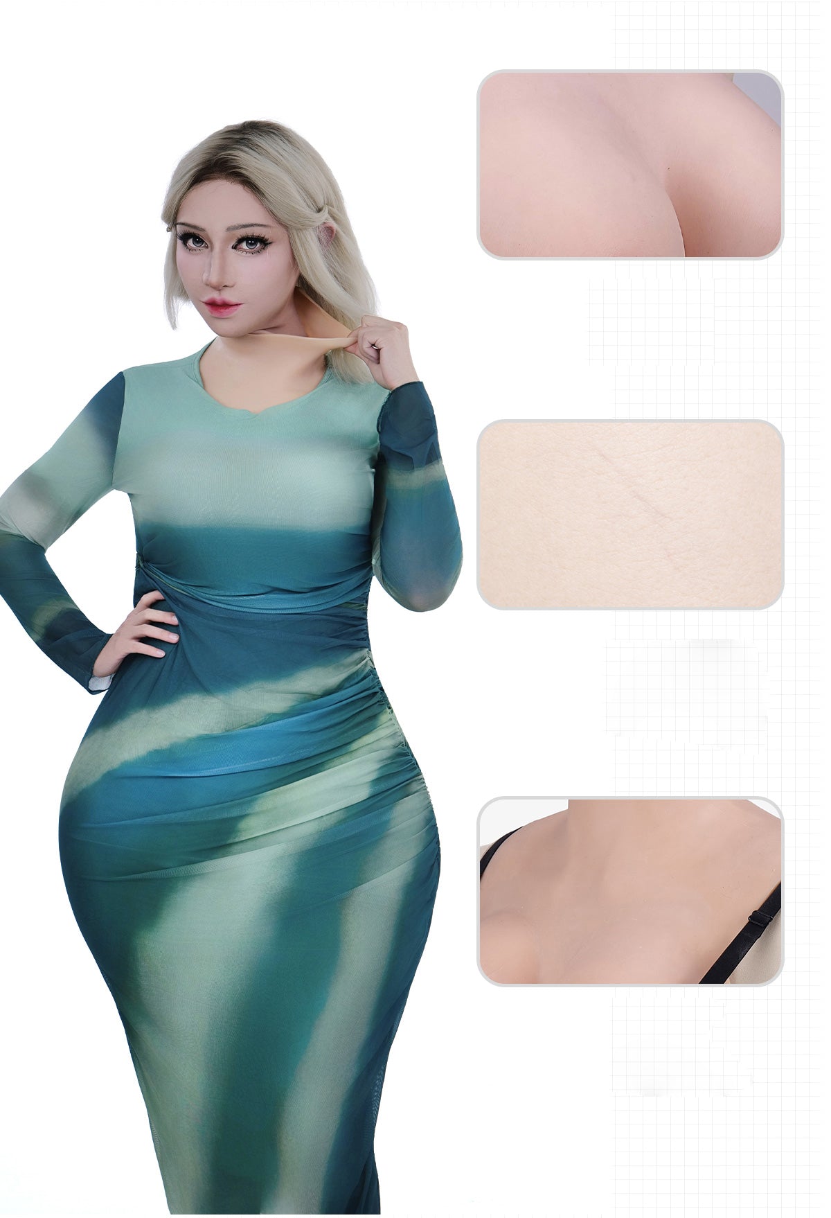 ZERO TOUCH 2 | K Cup Silicone Breastplate, Realistic Breast Forms