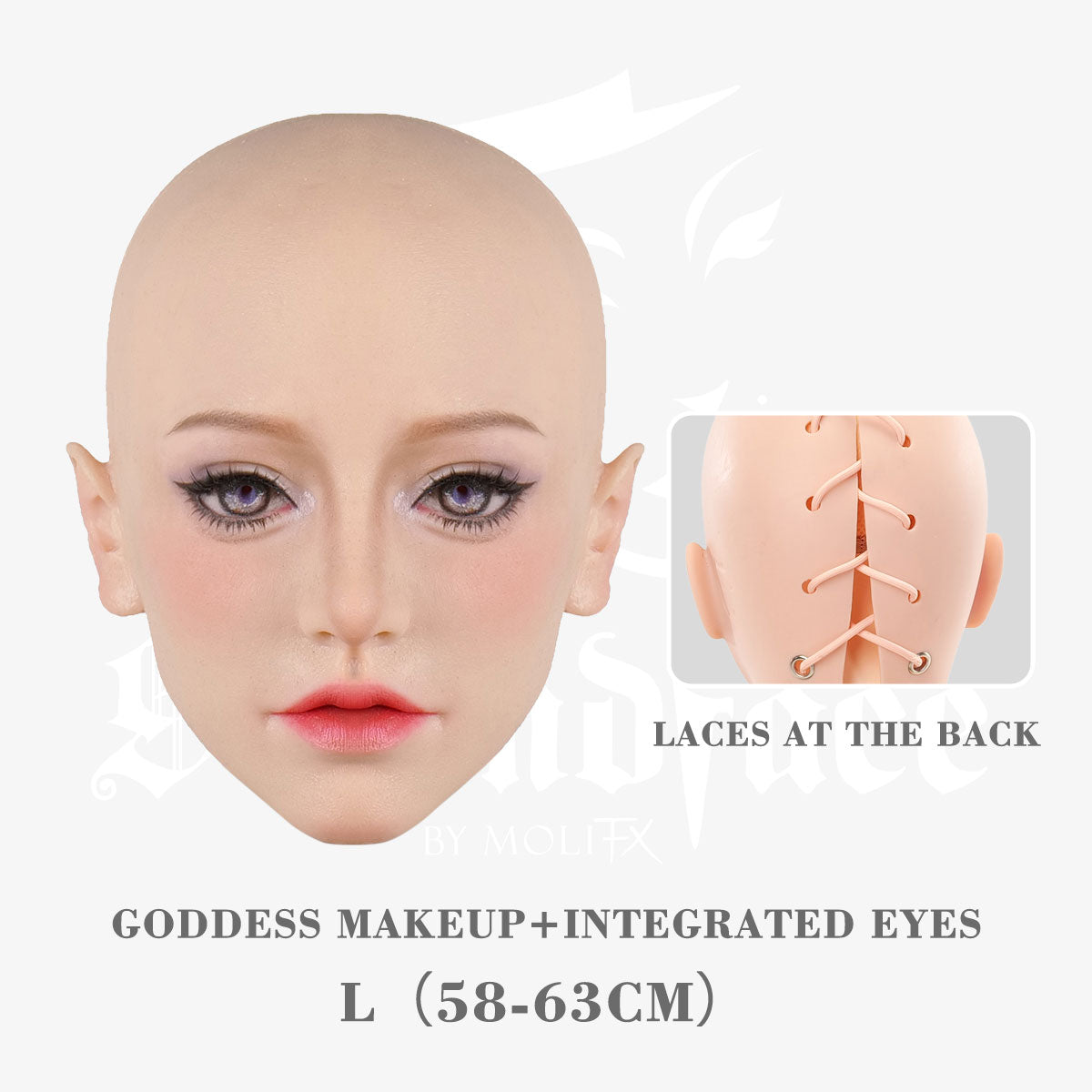 SecondFace by MoliFX | "Acedia The Sloth“ Goddess Makeup Female Mask by The 7 Deadly Sins F05G - InTheMask by Moli's