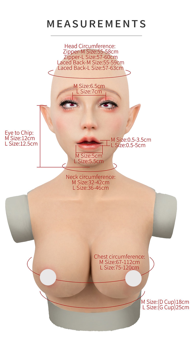Silicone mask "Chessia" in the normal version by InTheMask, featuring realistic facial details and smooth silicone surface.