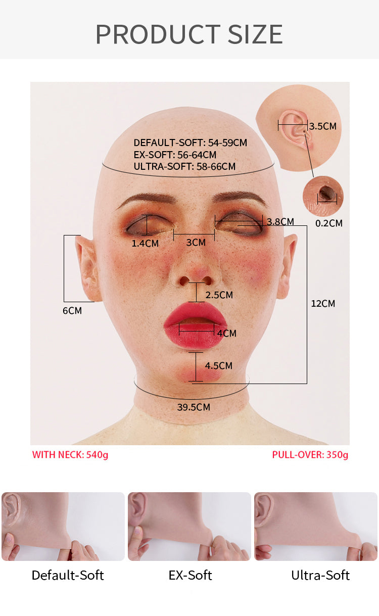 MoliFX | “Molly S” Tan Style Makeup The Silicone Female Mask X02T - InTheMask by Moli's