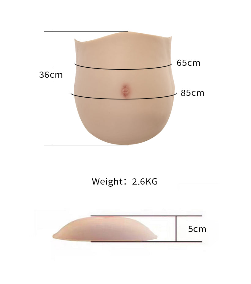 【Flash Sale 33% OFF】Zero Touch丨Silicone Fake Pregnant Belly 3 Months - InTheMask by Moli's