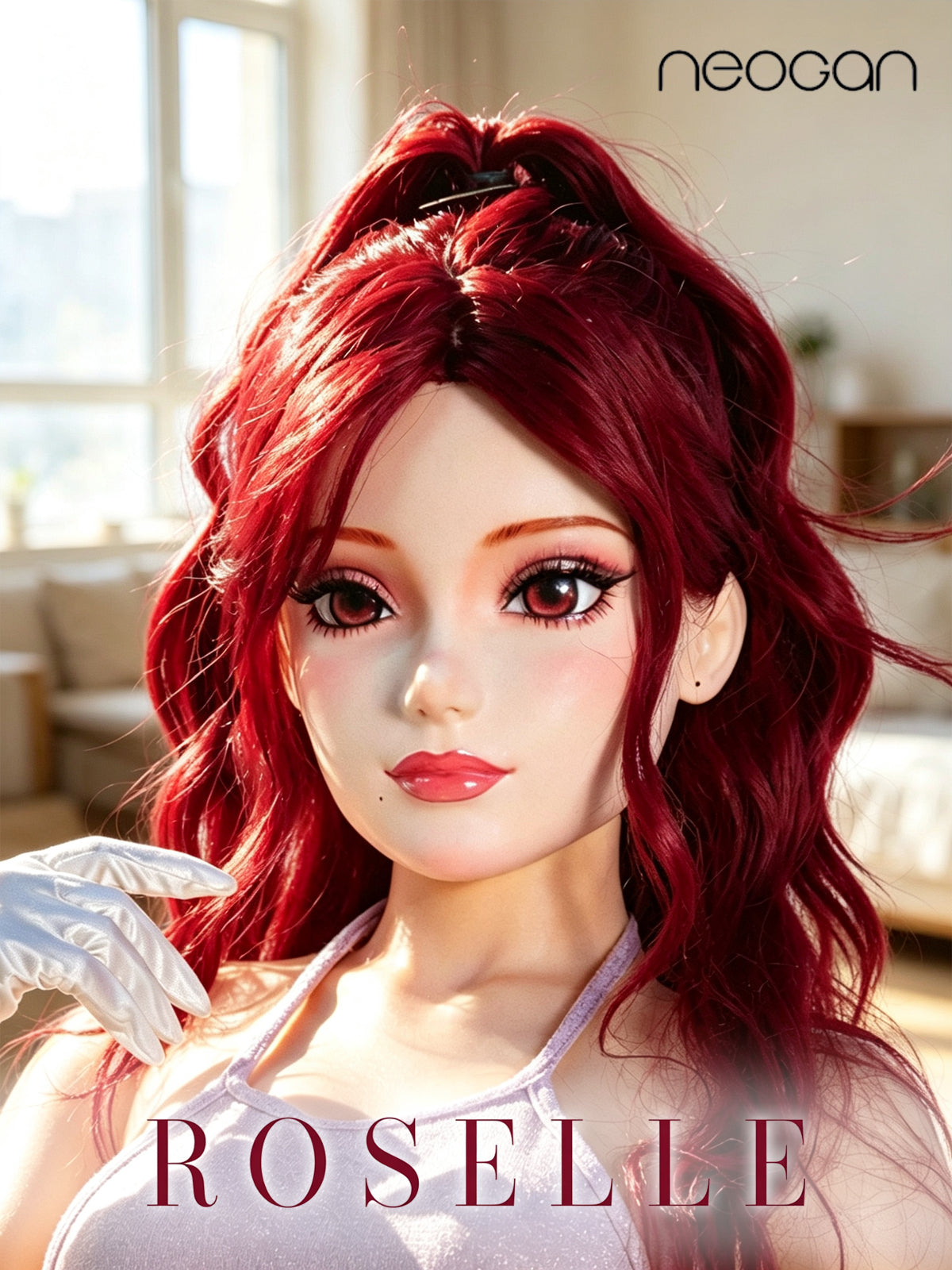 "Barbie Roselle" The Doll Mask with Gag & Latex Hood by NEOGAN