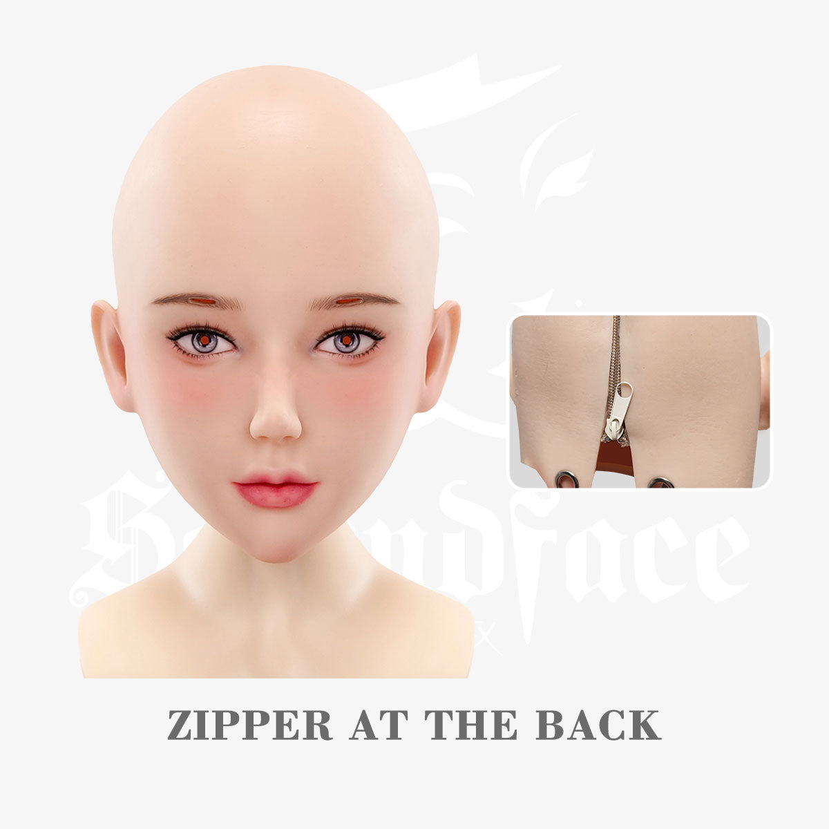 SecondFace | "Gula" Silicone Female Mask for Dollification - InTheMask by Moli's