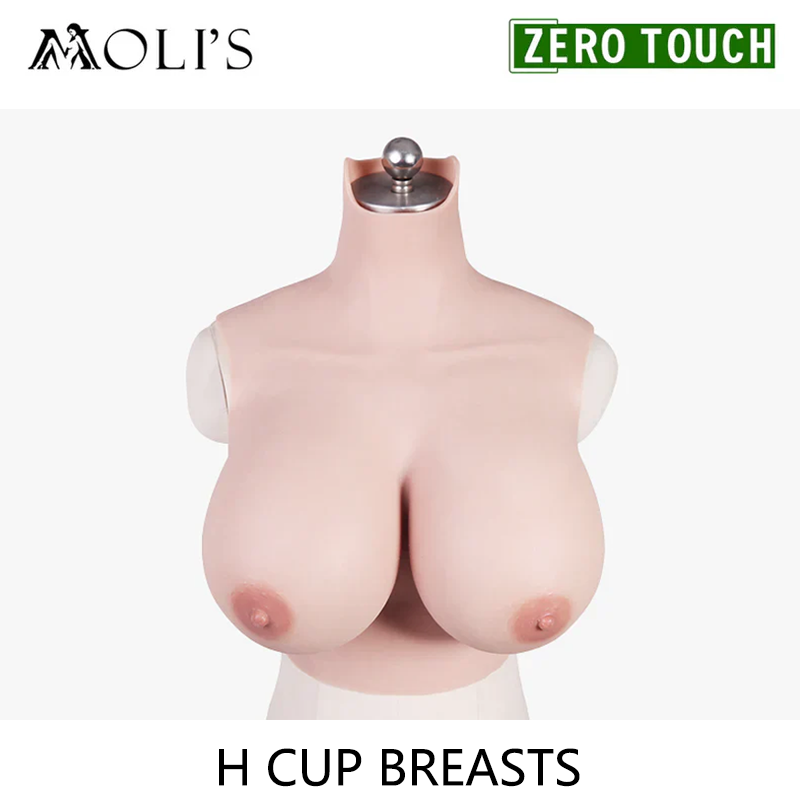 Zero Touch | “H” Cup Silicone Breastplate for Crossdressers - InTheMask by Moli's