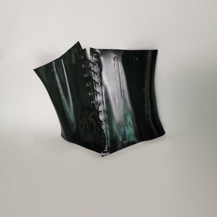 NEOGAN NC10 | Shiny Latex Corset with Built-in Steel Supporters - InTheMask by Moli's