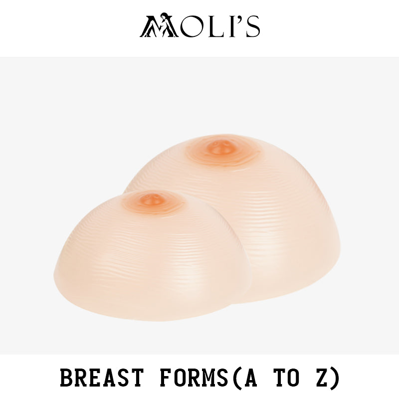 Silicone Breast Forms(Cup A-Z) for Zentai Breast Implants(Cleavage Pockets and 3D Breasts)Round Breast Forms - InTheMask by Moli's