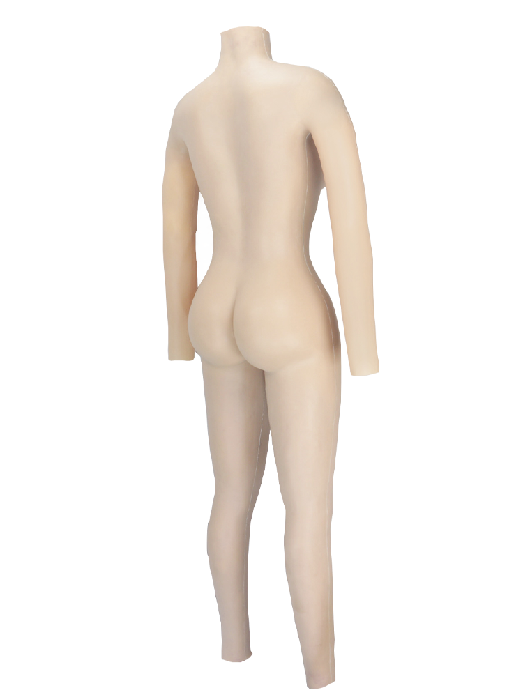 Zero Touch | Brand New Silicone Female Bodysuit with Arms and Padded Girdle D Cup - InTheMask by Moli's