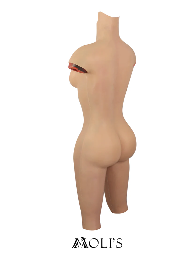 Zero Touch New "Petit" Brand New Silicone Female Bodysuit with Padded Girdle D Cup - InTheMask by Moli's