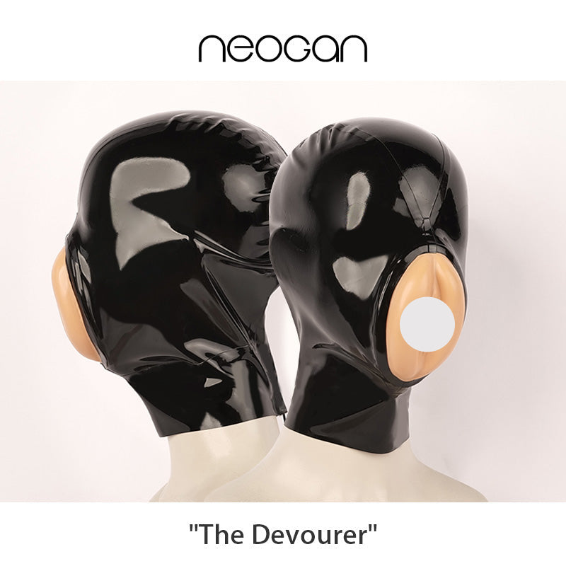 NEOGAN | "The Devourer" Radical Rubber Latex Mask with Fake Pussy Mouth and Micropores - InTheMask by Moli's