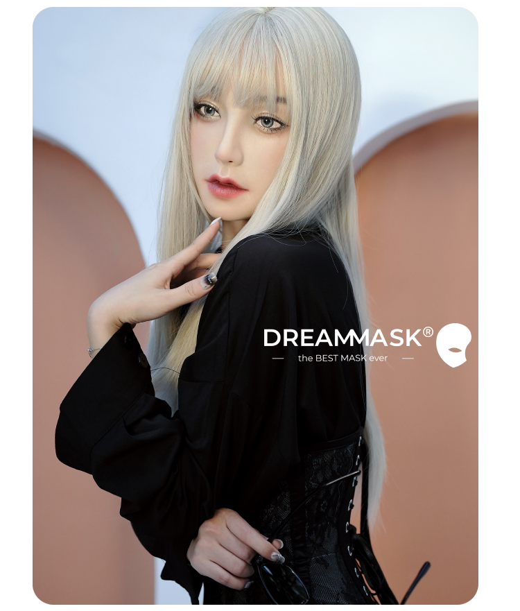 Blue replaceable microporous eyes for Yao M27 mask by Inthemask by Moli's, showing detailed eye features and vibrant blue color.