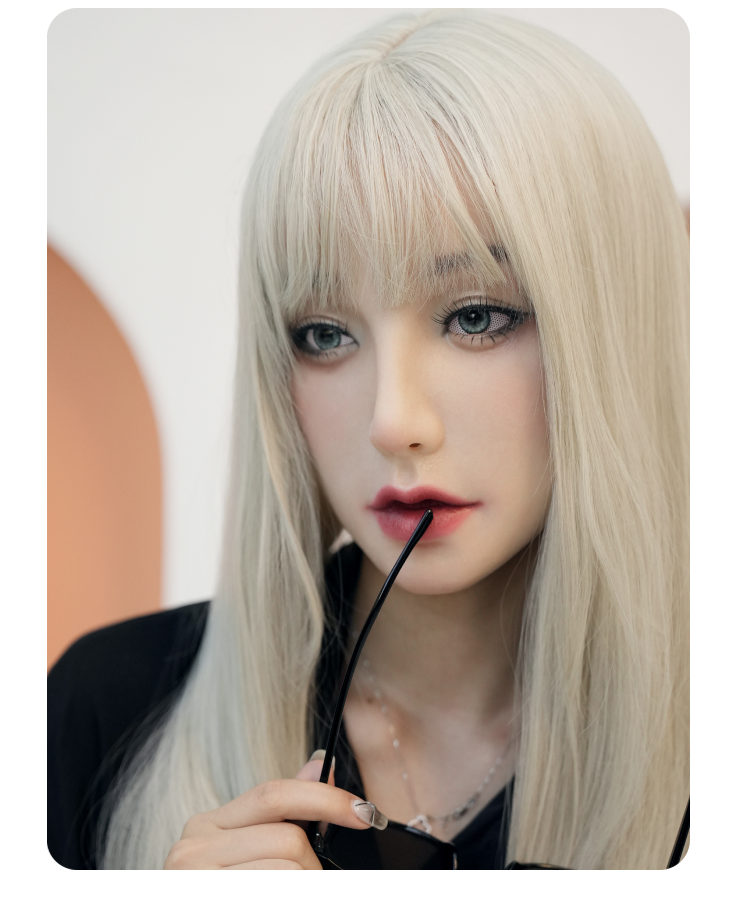 Blue replaceable microporous eyes for Yao M27 mask by Inthemask by Moli's, showing detailed eye features and vibrant color.