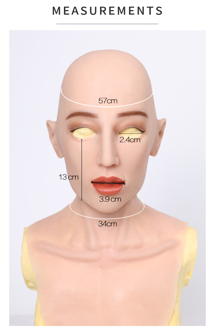 "Rona" The Silicone Female Mask(with Upper Chest) - InTheMask by Moli's