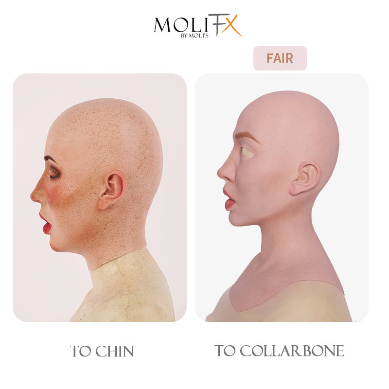 MoliFX | “Molly S” Tan Style Makeup The Silicone Female Mask X02T - InTheMask by Moli's