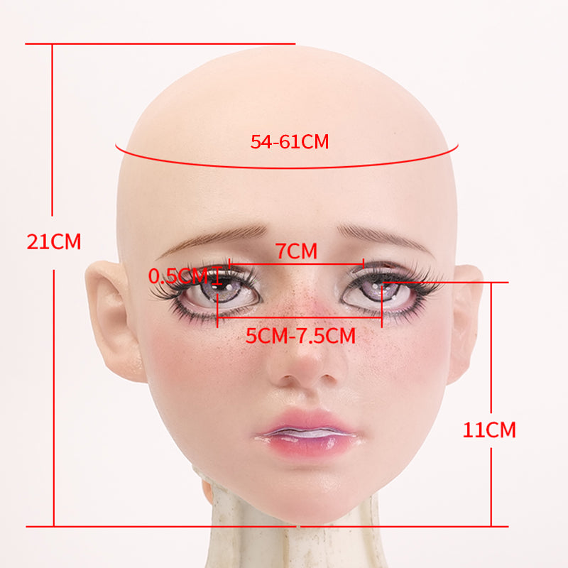 SecondFace by MoliFX | "The Nun" Ahegao Special Makeup Silicone Female Mask F03A - InTheMask by Moli's
