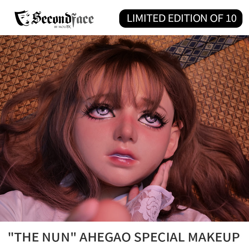 SecondFace by MoliFX | "The Nun" Ahegao Special Makeup Silicone Female Mask F03A - InTheMask by Moli's