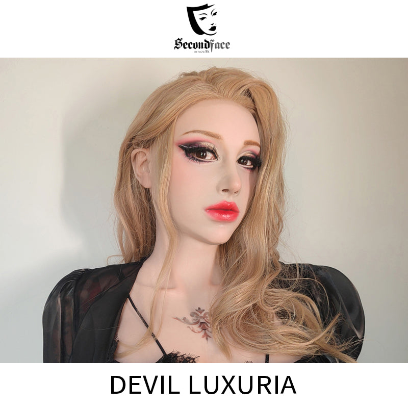 SecondFace by MoliFX | "Luxuria" Devil Makeup The Female Mask with I Cup Breasts F01 - InTheMask by Moli's