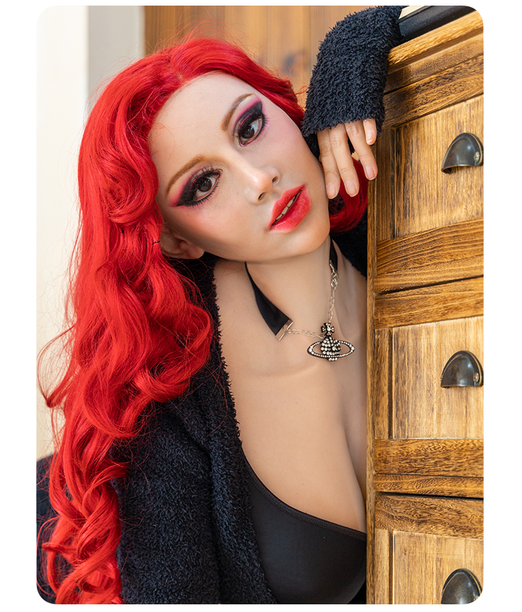 SecondFace by MoliFX | "Luxuria" Devil Makeup The Female Mask with I Cup Breasts F01 - InTheMask by Moli's