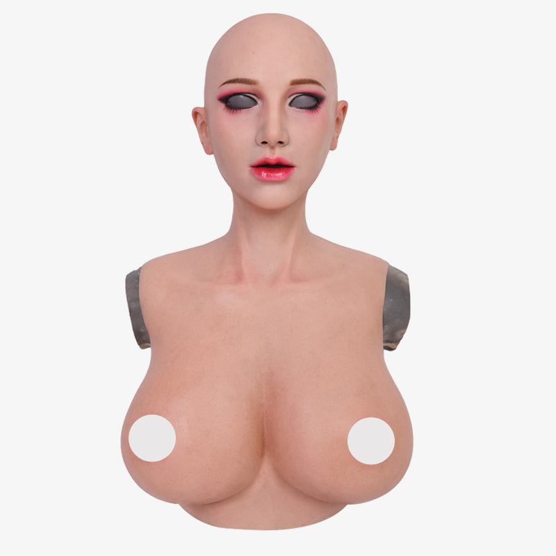 SecondFace by MoliFX | "Luxuria" Devil Makeup The Female Mask with I Cup Breasts F01 - InTheMask by Moli's