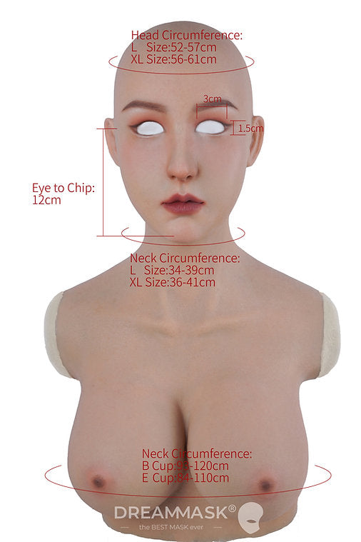 "Nina" The Silicone Mask Special Makeup Version - InTheMask by Moli's