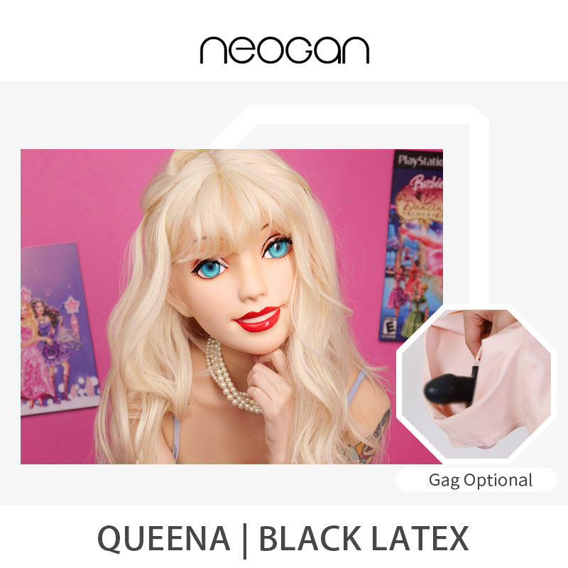NEOGAN | Queena The Female Doll Mask with Gag and Latex Hood by Moli's D05 - InTheMask by Moli's
