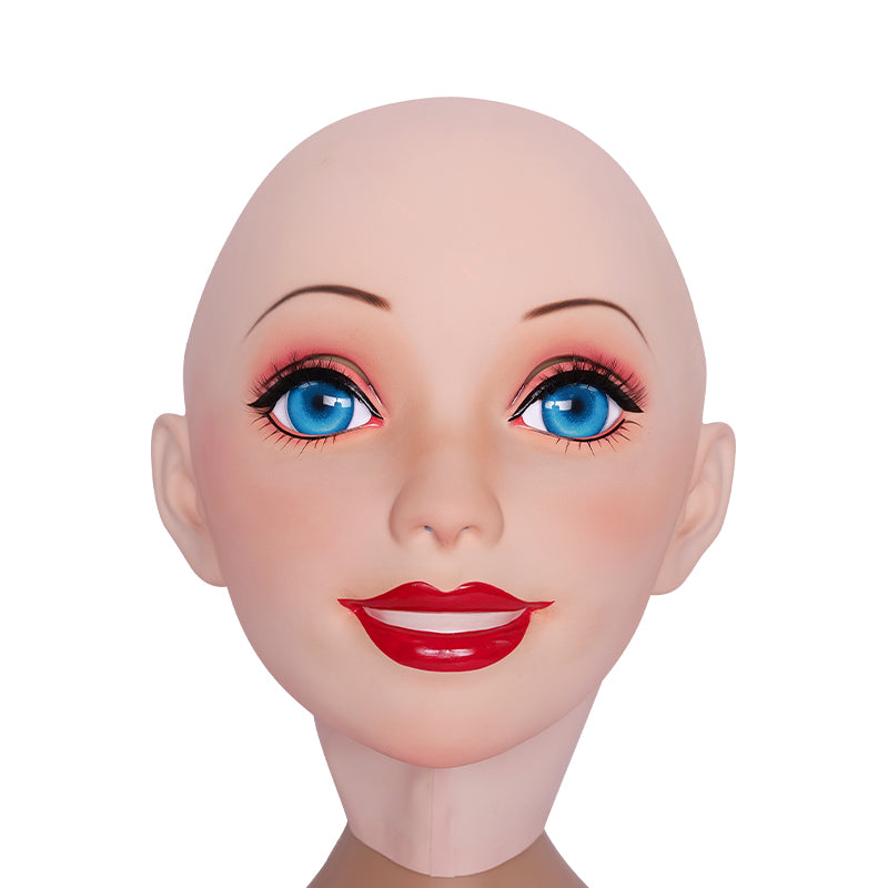 NEOGAN | Queena The Female Doll Mask with Gag and Latex Hood by Moli's D05 - InTheMask by Moli's