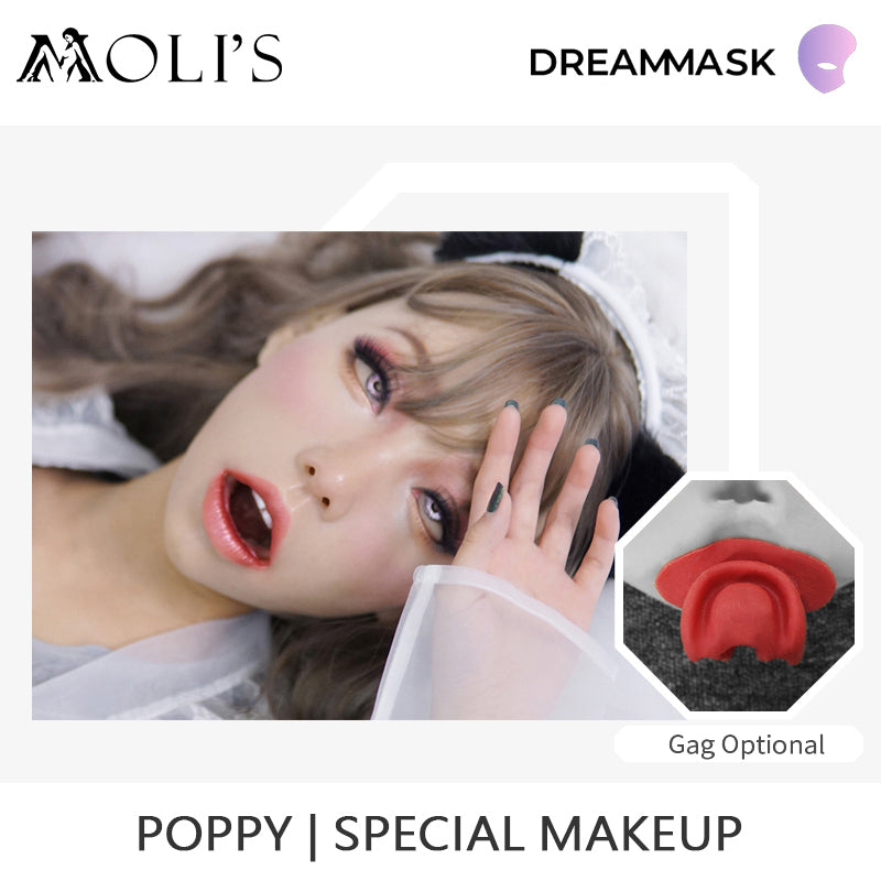 Special Makeup | Goddess Poppy Forced Gagging Female Mask - InTheMask by Moli's