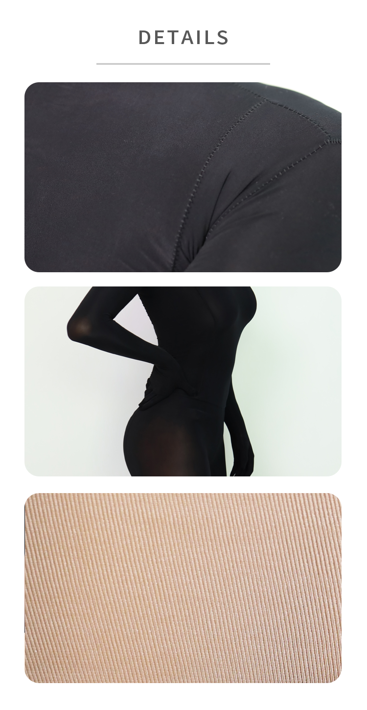 Male model wearing TOUCH Series Nudity 40D Zentai suit by InTheMask by MOLIS, full-body black spandex costume.