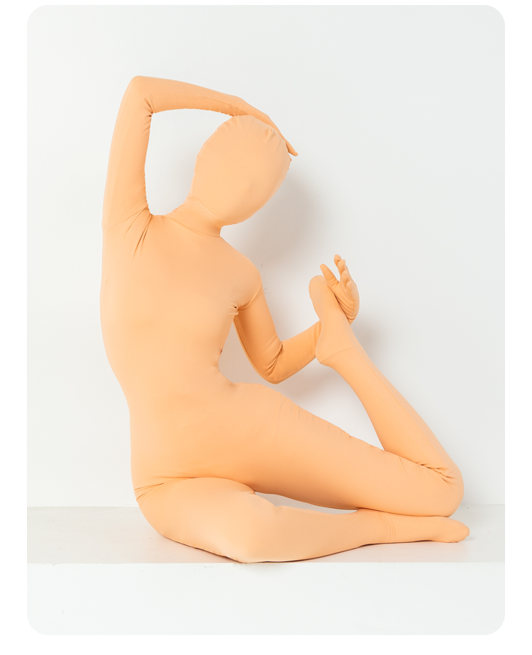 Inthemask by Moli's Molis Zentai "New Born" from Lulu Series, featuring a sleek, form-fitting black costume for men.