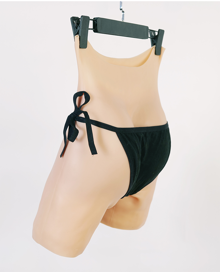 "Cheryl"Prosthetic Silicone Female Vagina Pant Penetrable with Tube - InTheMask by Moli's