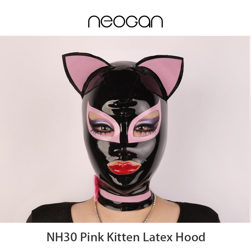 NEOGAN | NH30 Pink Kitten Latex Hood - InTheMask by Moli's