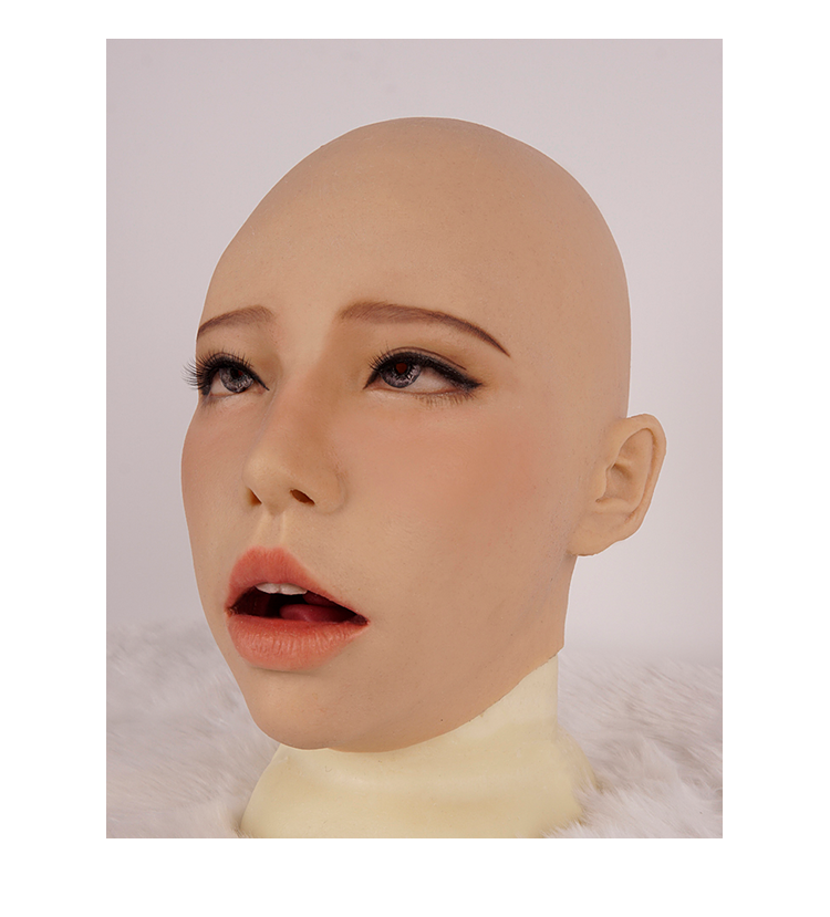 "Poppy" The Female Mask with Gag Optional Ahegao Face - InTheMask by Moli's