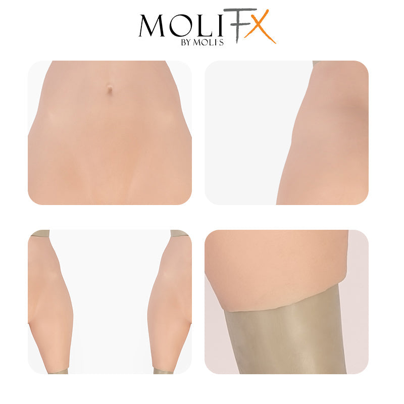 InTheMask by Moli's Kim3 silicone girdle pant showcasing extreme hip and thigh enhancement, Kardashian-style design.