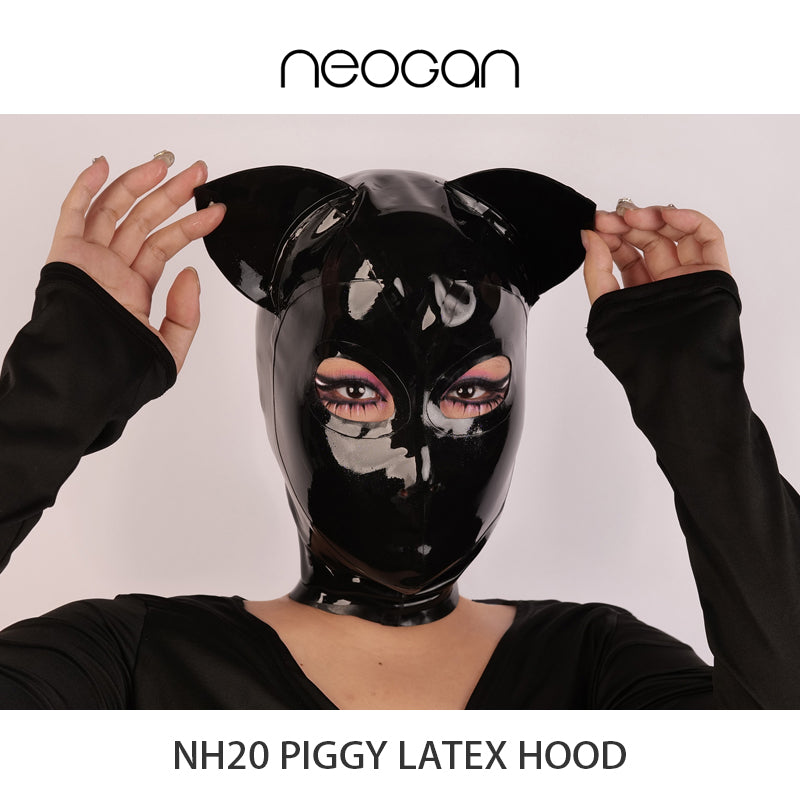 NEOGAN | NH20 Latex Hood with Cat Ears - InTheMask by Moli's